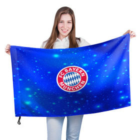 Флаг 3D с принтом FC Bayern Munchen space 2018 в Белгороде, 100% полиэстер | плотность ткани — 95 г/м2, размер — 67 х 109 см. Принт наносится с одной стороны | bayern munchen | football | footer | soccer | socker | спорт | футбол | футбольный клуб