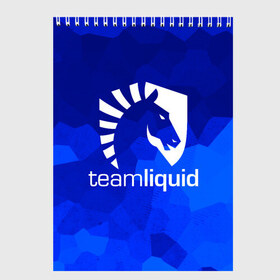 Скетчбук с принтом Team Liquid в Белгороде, 100% бумага
 | 48 листов, плотность листов — 100 г/м2, плотность картонной обложки — 250 г/м2. Листы скреплены сверху удобной пружинной спиралью | awp | counter strike | cs go | cybersport | game | skin | team liquid | авп | игры | киберспорт | скин