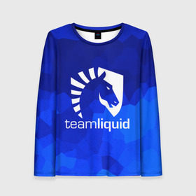 Женский лонгслив 3D с принтом Team Liquid в Белгороде, 100% полиэстер | длинные рукава, круглый вырез горловины, полуприлегающий силуэт | awp | counter strike | cs go | cybersport | game | skin | team liquid | авп | игры | киберспорт | скин