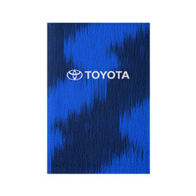 Обложка для паспорта матовая кожа с принтом Toyota в Белгороде, натуральная матовая кожа | размер 19,3 х 13,7 см; прозрачные пластиковые крепления | Тематика изображения на принте: 