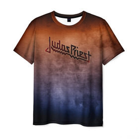 Мужская футболка 3D с принтом Judas Priest в Белгороде, 100% полиэфир | прямой крой, круглый вырез горловины, длина до линии бедер | band | judas priest | metal | music | rock | атрибутика | группа | метал | музыка | рок