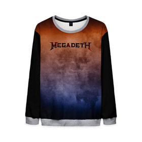 Мужской свитшот 3D с принтом Megadeth в Белгороде, 100% полиэстер с мягким внутренним слоем | круглый вырез горловины, мягкая резинка на манжетах и поясе, свободная посадка по фигуре | band | megadeth | metal | music | rock | атрибутика | группа | метал | музыка | рок