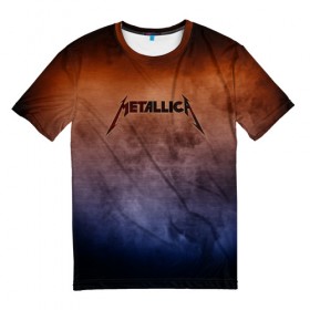 Мужская футболка 3D с принтом Metallica в Белгороде, 100% полиэфир | прямой крой, круглый вырез горловины, длина до линии бедер | band | metal | metallica | music | rock | атрибутика | группа | метал | музыка | рок