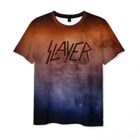 Мужская футболка 3D с принтом Slayer в Белгороде, 100% полиэфир | прямой крой, круглый вырез горловины, длина до линии бедер | band | metal | music | rock | slayer | атрибутика | группа | метал | музыка | рок