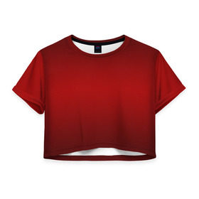 Женская футболка 3D укороченная с принтом Carbon Red-2 в Белгороде, 100% полиэстер | круглая горловина, длина футболки до линии талии, рукава с отворотами | 