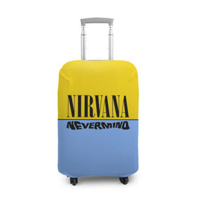 Чехол для чемодана 3D с принтом Nirvana nevermino в Белгороде, 86% полиэфир, 14% спандекс | двустороннее нанесение принта, прорези для ручек и колес | cobain | kurt | nevermino | nirvana | альтернативный | гранж | грол | группа | дональд | кобейн | курт | музыка | надпись | нервана | нирвана | новоселич | певец | рок | смайл | смайлик | солист