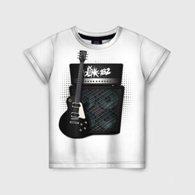 Детская футболка 3D с принтом Blink-182 в Белгороде, 100% гипоаллергенный полиэфир | прямой крой, круглый вырез горловины, длина до линии бедер, чуть спущенное плечо, ткань немного тянется | Тематика изображения на принте: band | metal | music | rock | атрибутика | группа | метал | музыка | рок