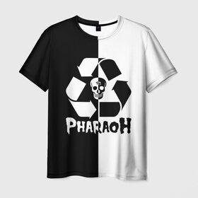 Мужская футболка 3D с принтом Pharaoh в Белгороде, 100% полиэфир | прямой крой, круглый вырез горловины, длина до линии бедер | pharaoh | rap | голубин | реп | рэп | фараон | фристайл | хип хоп | хипхоп