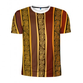 Мужская футболка 3D спортивная с принтом Африканские символы в Белгороде, 100% полиэстер с улучшенными характеристиками | приталенный силуэт, круглая горловина, широкие плечи, сужается к линии бедра | afrika | pattern | африка | африканские мотивы | африканские узоры | солнце | узор | этника | южный континент