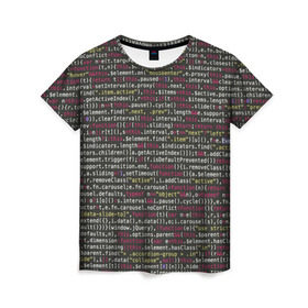 Женская футболка 3D с принтом Programming , Программирование в Белгороде, 100% полиэфир ( синтетическое хлопкоподобное полотно) | прямой крой, круглый вырез горловины, длина до линии бедер | Тематика изображения на принте: c | c++ и objective c | code | habr | java | javascript | php | programming | python | ruby | stackoverflow | this