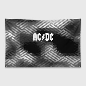 Флаг-баннер с принтом AC DC rock band в Белгороде, 100% полиэстер | размер 67 х 109 см, плотность ткани — 95 г/м2; по краям флага есть четыре люверса для крепления | ac dc | logo | music | pop | rock | usa | альтернатива | америка | металл | музыка | музыкальный | поп | рок