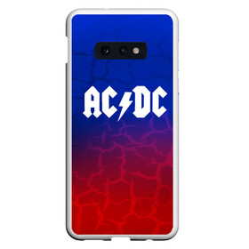 Чехол для Samsung S10E с принтом AC DC angel&devil в Белгороде, Силикон | Область печати: задняя сторона чехла, без боковых панелей | Тематика изображения на принте: ac dc | logo | music | pop | rock | usa | альтернатива | америка | металл | музыка | музыкальный | поп | рок