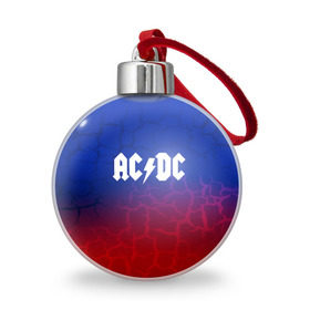 Ёлочный шар с принтом AC/DC angel&devil в Белгороде, Пластик | Диаметр: 77 мм | ac dc | logo | music | pop | rock | usa | альтернатива | америка | металл | музыка | музыкальный | поп | рок