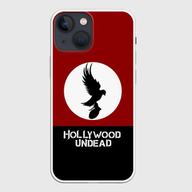 Чехол для iPhone 13 mini с принтом Красно черный флаг HU в Белгороде,  |  | charlie scene | danny | funny man | hollywood | j dog | johnny 3 tears | undead | альтернативный | андед | голивуд | голливудская | группа | кранккор | метал | нежить | ню | реп | рок | рэп | рэпкор