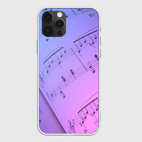 Чехол для iPhone 12 Pro Max с принтом Ноты в Белгороде, Силикон |  | guitar | music | piano | гитара | музыка | ноты | пианино