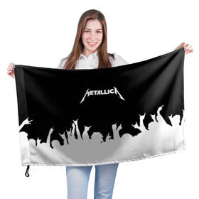 Флаг 3D с принтом Metallica в Белгороде, 100% полиэстер | плотность ткани — 95 г/м2, размер — 67 х 109 см. Принт наносится с одной стороны | metallica | группа | джеймс хэтфилд | кирк хэмметт | ларс ульрих | метал | металика | металлика | миталика | музыка | роберт трухильо | рок | трэш | трэшметал | хард | хардрок | хеви | хевиметал