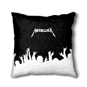 Подушка 3D с принтом Metallica в Белгороде, наволочка – 100% полиэстер, наполнитель – холлофайбер (легкий наполнитель, не вызывает аллергию). | состоит из подушки и наволочки. Наволочка на молнии, легко снимается для стирки | metallica | группа | джеймс хэтфилд | кирк хэмметт | ларс ульрих | метал | металика | металлика | миталика | музыка | роберт трухильо | рок | трэш | трэшметал | хард | хардрок | хеви | хевиметал