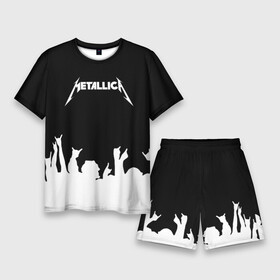 Мужской костюм с шортами 3D с принтом Metallica в Белгороде,  |  | metallica | группа | джеймс хэтфилд | кирк хэмметт | ларс ульрих | метал | металика | металлика | миталика | музыка | роберт трухильо | рок | трэш | трэшметал | хард | хардрок | хеви | хевиметал