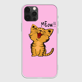 Чехол для iPhone 12 Pro Max с принтом Meow !! в Белгороде, Силикон |  | cat | pussy | smile | киска | котёнок | кошка | мяу | улыбка