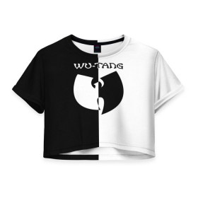 Женская футболка 3D укороченная с принтом Wu-Tang Clan в Белгороде, 100% полиэстер | круглая горловина, длина футболки до линии талии, рукава с отворотами | clan | ghostface killah | gza | raekwon | rap | the rza | wu tang | wutang | восточный | ву | вутан | вутанг | гангста | клан | реп | репак | рэп | тан | танг | хип хоп | хипхоп