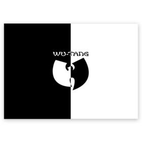 Поздравительная открытка с принтом Wu-Tang Clan в Белгороде, 100% бумага | плотность бумаги 280 г/м2, матовая, на обратной стороне линовка и место для марки
 | clan | ghostface killah | gza | raekwon | rap | the rza | wu tang | wutang | восточный | ву | вутан | вутанг | гангста | клан | реп | репак | рэп | тан | танг | хип хоп | хипхоп