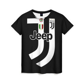 Женская футболка 3D с принтом Juventus FIFA Edition в Белгороде, 100% полиэфир ( синтетическое хлопкоподобное полотно) | прямой крой, круглый вырез горловины, длина до линии бедер | champions | championship | collection | fifa | italy | jeep | juventus | league | seria a | италия | лига | серия а | фифа | чемпионов | ювентус
