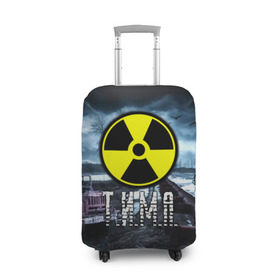 Чехол для чемодана 3D с принтом S.T.A.L.K.E.R. - Т.И.М.А. в Белгороде, 86% полиэфир, 14% спандекс | двустороннее нанесение принта, прорези для ручек и колес | радиация | сталкер | тима | тимофей | тимур