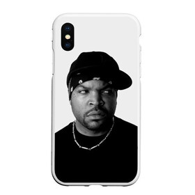 Чехол для iPhone XS Max матовый с принтом Ice Cube в Белгороде, Силикон | Область печати: задняя сторона чехла, без боковых панелей | cube | hiphop | ice | legend | nwa | rap | рэп