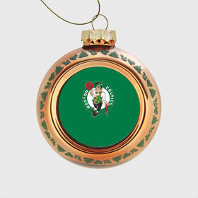 Стеклянный ёлочный шар с принтом Boston Celtics в Белгороде, Стекло | Диаметр: 80 мм | boston | boston celtics | celtics | nba | баскетбол | бостон | нба | селтикс
