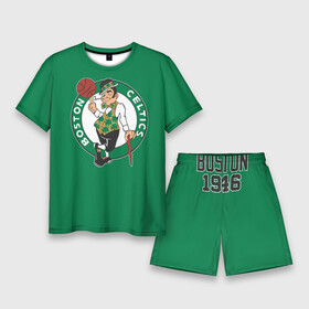 Мужской костюм с шортами 3D с принтом Boston Celtics в Белгороде,  |  | boston | boston celtics | celtics | nba | баскетбол | бостон | нба | селтикс