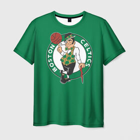 Мужская футболка 3D с принтом Boston Celtics в Белгороде, 100% полиэфир | прямой крой, круглый вырез горловины, длина до линии бедер | boston | boston celtics | celtics | nba | баскетбол | бостон | нба | селтикс
