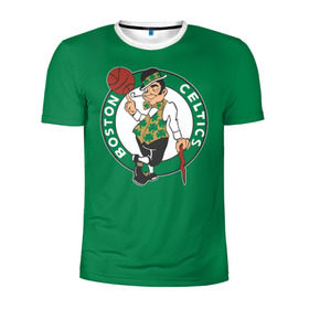 Мужская футболка 3D спортивная с принтом Boston Celtics в Белгороде, 100% полиэстер с улучшенными характеристиками | приталенный силуэт, круглая горловина, широкие плечи, сужается к линии бедра | boston | boston celtics | celtics | nba | баскетбол | бостон | нба | селтикс
