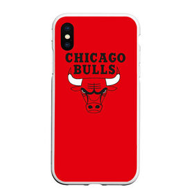 Чехол для iPhone XS Max матовый с принтом Chicago Bulls в Белгороде, Силикон | Область печати: задняя сторона чехла, без боковых панелей | bulls | chicago | chicago bulls | nba | баскетбол | буллз | нба | чикаго буллз