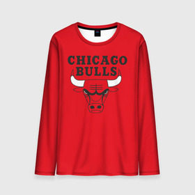 Мужской лонгслив 3D с принтом Chicago Bulls в Белгороде, 100% полиэстер | длинные рукава, круглый вырез горловины, полуприлегающий силуэт | bulls | chicago | chicago bulls | nba | баскетбол | буллз | нба | чикаго буллз