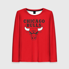 Женский лонгслив 3D с принтом Chicago Bulls в Белгороде, 100% полиэстер | длинные рукава, круглый вырез горловины, полуприлегающий силуэт | bulls | chicago | chicago bulls | nba | баскетбол | буллз | нба | чикаго буллз