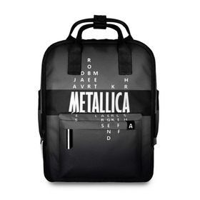 Женский рюкзак 3D с принтом Участники группы Metallica в Белгороде, 100% полиэстер | лямки с регулируемой длиной, сверху ручки, чтобы рюкзак нести как сумку. Основное отделение закрывается на молнию, как и внешний карман. Внутри два дополнительных кармана, один из которых закрывается на молнию. По бокам два дополнительных кармашка, куда поместится маленькая бутылочка
 | Тематика изображения на принте: metallica | группа | джеймс хэтфилд | кирк хэмметт | ларс ульрих | метал | металика | металлика | миталика | музыка | роберт трухильо | рок | трэш | трэшметал | хард | хардрок | хеви | хевиметал