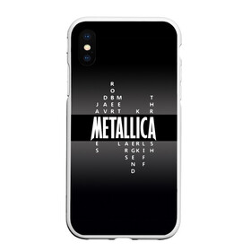 Чехол для iPhone XS Max матовый с принтом Участники группы Metallica в Белгороде, Силикон | Область печати: задняя сторона чехла, без боковых панелей | metallica | группа | джеймс хэтфилд | кирк хэмметт | ларс ульрих | метал | металика | металлика | миталика | музыка | роберт трухильо | рок | трэш | трэшметал | хард | хардрок | хеви | хевиметал