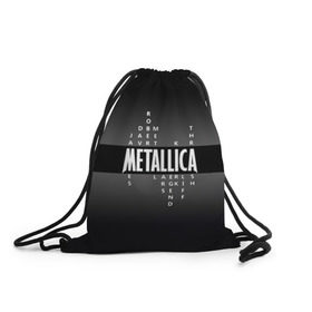 Рюкзак-мешок 3D с принтом Участники группы Metallica в Белгороде, 100% полиэстер | плотность ткани — 200 г/м2, размер — 35 х 45 см; лямки — толстые шнурки, застежка на шнуровке, без карманов и подкладки | metallica | группа | джеймс хэтфилд | кирк хэмметт | ларс ульрих | метал | металика | металлика | миталика | музыка | роберт трухильо | рок | трэш | трэшметал | хард | хардрок | хеви | хевиметал
