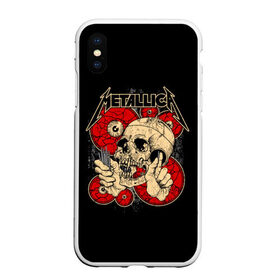 Чехол для iPhone XS Max матовый с принтом Metallica в Белгороде, Силикон | Область печати: задняя сторона чехла, без боковых панелей | metallica | группа | джеймс хэтфилд | кирк хэмметт | ларс ульрих | метал | металика | металлика | миталика | музыка | роберт трухильо | рок | трэш | трэшметал | хард | хардрок | хеви | хевиметал