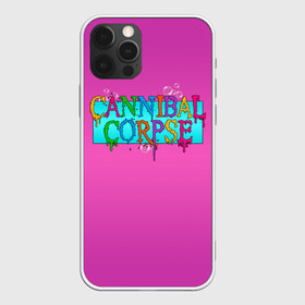 Чехол для iPhone 12 Pro Max с принтом Cannibal Corpse в Белгороде, Силикон |  | Тематика изображения на принте: band | cannibal corpse | fun | logo | metal | music | rock | группа | детский | метал | музыка | прикол | розовый | рок