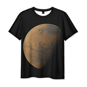 Мужская футболка 3D с принтом Марс в Белгороде, 100% полиэфир | прямой крой, круглый вырез горловины, длина до линии бедер | elon musk | space x | spacex | будущее | вселенная | вулкан | долина | илон маск | космические | космос | красная планета | кратер | маринер | марсиане | марсианин | небес | новый дом | путешествия | роскосмос