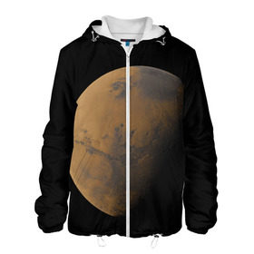 Мужская куртка 3D с принтом Марс в Белгороде, ткань верха — 100% полиэстер, подклад — флис | прямой крой, подол и капюшон оформлены резинкой с фиксаторами, два кармана без застежек по бокам, один большой потайной карман на груди. Карман на груди застегивается на липучку | Тематика изображения на принте: elon musk | space x | spacex | будущее | вселенная | вулкан | долина | илон маск | космические | космос | красная планета | кратер | маринер | марсиане | марсианин | небес | новый дом | путешествия | роскосмос