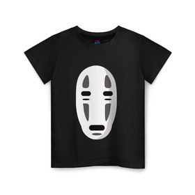 Детская футболка хлопок с принтом Безликий Бог Каонаси_2 в Белгороде, 100% хлопок | круглый вырез горловины, полуприлегающий силуэт, длина до линии бедер | аниме | миядзаки | унесенные призраками