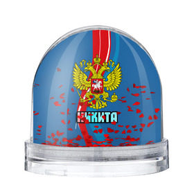 Водяной шар с принтом Герб Никита в Белгороде, Пластик | Изображение внутри шара печатается на глянцевой фотобумаге с двух сторон | герб | имена | никита | орел | патриот | россия | страна