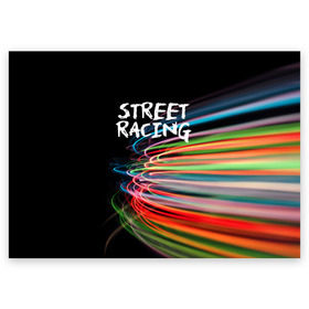Поздравительная открытка с принтом Street racing в Белгороде, 100% бумага | плотность бумаги 280 г/м2, матовая, на обратной стороне линовка и место для марки
 | автомобили | гонки | стритрейсер | стритрейсинг