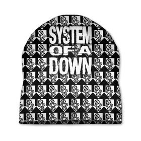 Шапка 3D с принтом System of a Down в Белгороде, 100% полиэстер | универсальный размер, печать по всей поверхности изделия | soad | soil | system of a down | группа | дав | дарон малакян | джон долмаян | метал | ню | оф | рок | серж танкян | систем | соад | сод | соэд | шаво одаджян | э доун