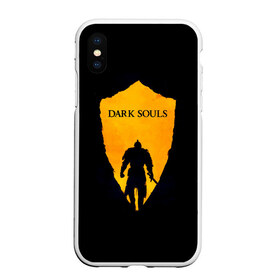 Чехол для iPhone XS Max матовый с принтом Dark Souls в Белгороде, Силикон | Область печати: задняя сторона чехла, без боковых панелей | Тематика изображения на принте: dark | souls | дракон | души | игра | лордран | темные