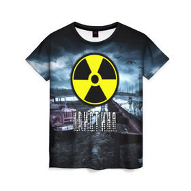 Женская футболка 3D с принтом S.T.A.L.K.E.R. - КРИСТИНА в Белгороде, 100% полиэфир ( синтетическое хлопкоподобное полотно) | прямой крой, круглый вырез горловины, длина до линии бедер | радиация | сталкер
