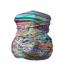 Бандана-труба 3D с принтом Точечная психоделика в Белгороде, 100% полиэстер, ткань с особыми свойствами — Activecool | плотность 150‒180 г/м2; хорошо тянется, но сохраняет форму | глитч | глич | полосы | разводы