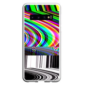 Чехол для Samsung Galaxy S10 с принтом Psyhodelic style в Белгороде, Силикон | Область печати: задняя сторона чехла, без боковых панелей | abstraction | color | optical | pattern | tie dye | абстракция | краска | краски | линии | оптический | паттерн | полосы | психоделика | узор